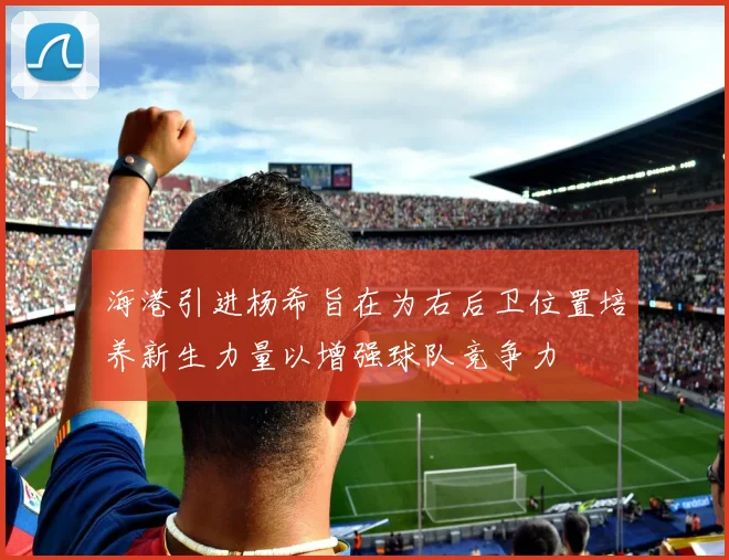 海港引进杨希旨在为右后卫位置培养新生力量以增强球队竞争力